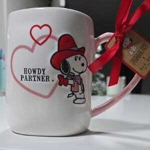 Peanuts Snoopy Cowboy Mug with Red Hat